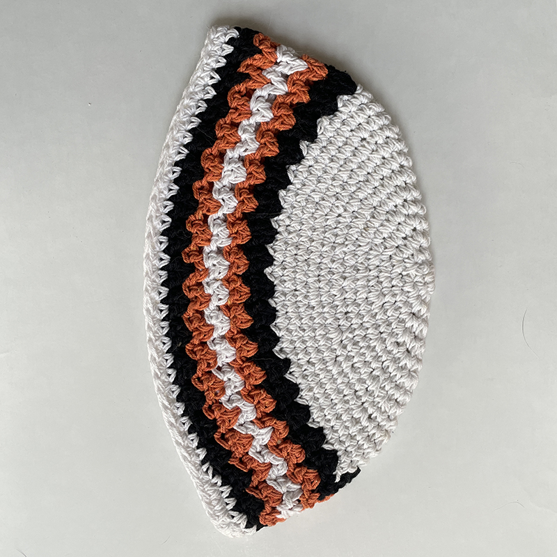 Rayures noires/orange
