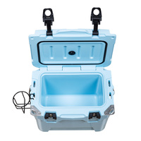 Glacière isotherme rigide rotomoulée étanche de 10 QT pour vin, boissons et bière, avec poignée portable pour canettes