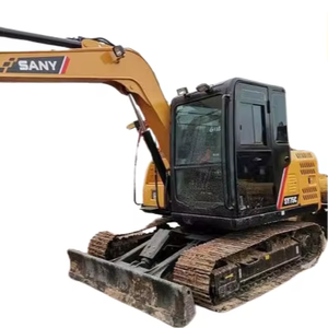 High Quality SANY SY75C Mini Excavator <b>Sale</b> 7 Ton Operating <b>Weight</b> 3M Discount Price Used Crawler Excavator Engine Pump Motor - Product Image 1