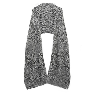 Syal panjang wol Alpaca proporsi tinggi hangat dengan saku bergaya 220CM selendang berbutir-butir syal panjang - Product Image 6
