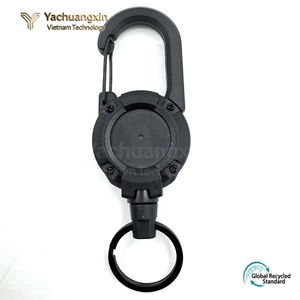 Porte-clés en aluminium pour l'extérieur avec cordon rétractable pour la randonnée et le camping - Product Image 6