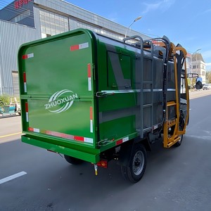 Camión de Basura Eléctrico de Carga y Descarga Automática, Vehículo de Saneamiento Tipo Cubeta de Nueva Energía - Product Image 4