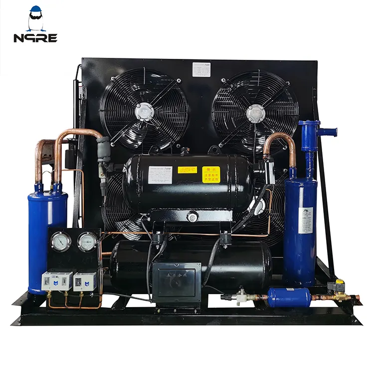 15HP Super Quality Factory Máquina de condensación de desplazamiento de tipo abierto Unidad de compresor de refrigeración