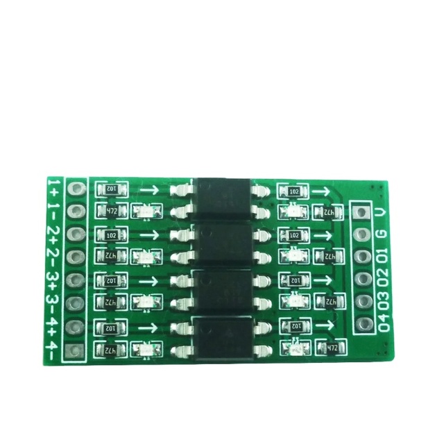 OP71A04 4ch 3.3V 5V 12V 24V Digital Logic Level Converter Module Optical Isolation GPIO Module