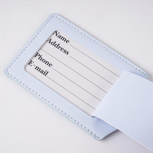 Étui de passeport de voyage en cuir PU avec conception de <span class=keywords><strong>carte</strong></span> personnalisée et ensemble d'étiquettes à bagages - Product Image 6