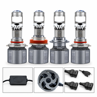 Ampoule de phare LED pour voiture DM006 H7, faisceau focalisé haute luminosité, intégré Hi/Low, 6000LM 40W 12V, pour moto et voiture