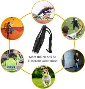 Fischietto elettronico, fischietto a batteria regolabile 3 suoni con cordino portatile fischietti elettronici per arbitri sportivi - Product Image 5