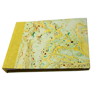 Carnet à couverture rigide motif marbre Camlon Exports, impression numérique, design jaune-vert, fabriqué au Rajasthan