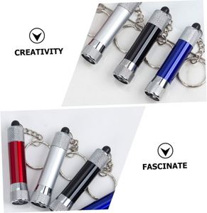 Mini lampe torche porte-clés personnalisée avec logo, 3 LED, en aluminium, avec gravure laser, pour cadeaux promotionnels en gros lors de salons professionnels - Product Image 6