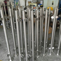 ZD Amovible En Acier Inoxydable Main Courante Balustrade D'escalier de Balustre Post