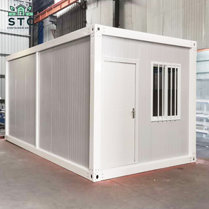 Giá thấp EPS 20ft hình chữ nhật phẳng gói thiết kế hiện đại thoáng khí di chuyển container nhà prefab cắm trại nhà có thể tháo rời 1 năm - Product Image 1