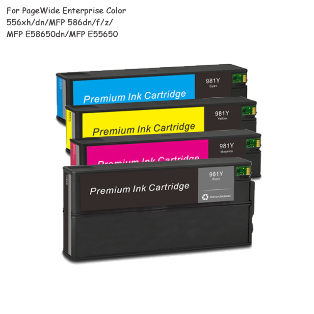 Восстановленный чернильный картридж 981y 981 981y с чипом 981x для Hp Pagewide Mfp 586dn 981y, чернильный картридж
