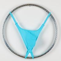 Slip string sexy pour homme à taille basse avec poche triangulaire multicolore