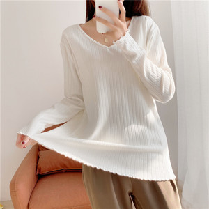 <span class=keywords><strong>Haut</strong></span> d'entretien en coton de maternité pour femme <span class=keywords><strong>Allaitement</strong></span> à manches longues - Product Image 4