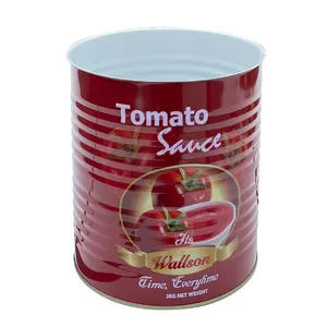 锡罐可制造批发食品级番茄酱金属空锡罐，带易开盖，用于食品包装罐头食品