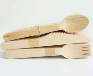 Nuevo Juego de Cubiertos Desechables Biodegradables y Ecológicos de Bambú Moderno, Tenedor, Cuchara y Cuchillo, 6 Piezas, Longitud Personalizable - Product Image 5