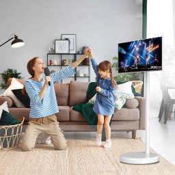 Nuevo Televisor Inteligente LED Portátil con Pantalla Táctil de 21.5 Pulgadas, Frecuencia de Actualización de 120 Hz, HDTV Recargable, Blanco, Almacenamiento de 4+64 GB - Product Image 3