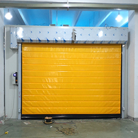 Portes industrielles automatiques personnalisées, adaptées aux entrepôts isolés, portes à fermeture éclair auto-réparantes réfrigérées pour chambres froides