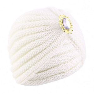 Gorro de Invierno de Alta Calidad para Uso Diario, Accesorio de Joyería, Gorro Elástico de Color Sólido, Cálido, Acrílico, Ideal para Viajes, para Mujer - Product Image 6