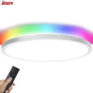 Ультратонкая круглая белая бесступенчатая подсветка 3000-6500k Rgb атмосферная лампа многофункциональная 24 Вт Светодиодная потолочная лампа для дома - Product Image 6