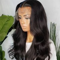 Perruque Lace Front Brésilienne en Cheveux Humains avec Dentelle Française Transparente, Qualité Remy Vierge, Densité 150%-250%, Détail Cheveux de Bébé