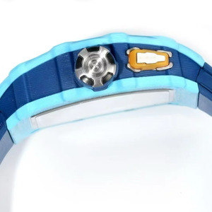 Montre-bracelet mécanique pour homme de luxe de haute qualité avec bracelet en caoutchouc, boîtier en fibre de carbone TPT, étanche et squelette. - Product Image 4