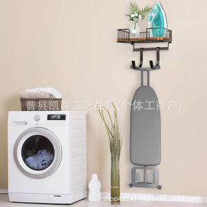 Wooden wall-mounted storage rack for entryway, <b>key</b> and bag <b>hanger</b>, wall-mounted storage rack for living room and bedroom. - Product Image 2