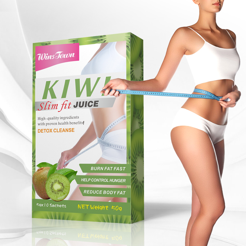 Y16 Wholesale Slim Fit Juice Drink Powder Fruit Flavored Fast Slim Supplement OEM Flat Belly Detox Kiwi Flavour Juice