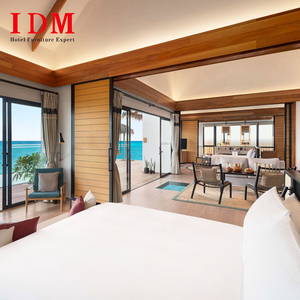 Juego de Muebles de <span class=keywords><strong>Hotel</strong></span> Comerciales Modernos IDM, Cama Doble Personalizada con Cabecera de Madera, Ecológico, para Apartamentos, Villas y Hoteles de 4-5 Estrellas - Product Image 3