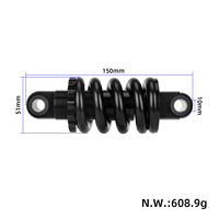 Amortisseur avant et arrière pour trottinette électrique KuKirin G2 G2 Ultra G4, suspension hydraulique à ressort, amortisseur G4