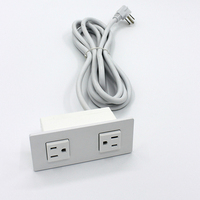 Multiprise de protection 10A 240V TR à double prise encastrée intégrée pour table de conférence