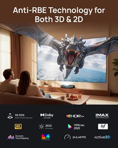 NOUVEAU projecteur à courte focale AWOL Aetherion Pro 4K GTV 2600 lumens UST 3D Game 1 ms à très faible latence pour home cinéma Proyector - Product Image 3