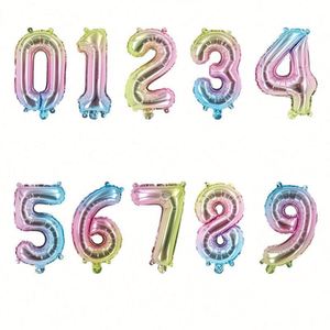 Globos de Número Metalizados de 16 Pulgadas en Varios Colores para Decoración de Fiestas, Precio al por Mayor - Product Image 1