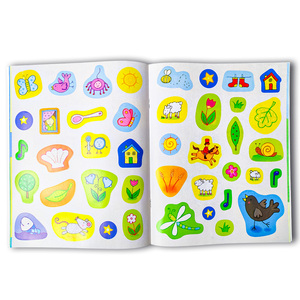 Cahier d'activités autocollants pour enfants avec impression personnalisée et différents thèmes Livres d'autocollants imperméables et réutilisables pour le bricolage - Product Image 6