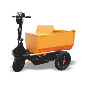 Carrinho de roda pesado 700KG descarregando carrinho de mão carrinho de mão concreto bateria mini carro basculante carrinho de mão concreto pesados