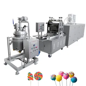 Linha De Produção De Máquina De Cortador De Lollypop Duro Redondo Pequeno Caseiro Gummy Candy Fabricantes