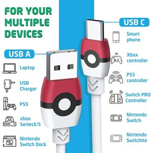 สายชาร์จสำหรับเล่นเกม USB สำหรับ Oled Lite Pro สายชาร์จ Ps5/xbox Game Switch Switch Oled - Product Image 4