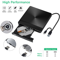 Reproductor de DVD Externo al por Mayor de Fábrica, Grabadora de DVD y CD, Unidad USB 3.0 Tipo C, Velocidad de Grabación de 8x, Unidad Óptica para Computadora de Escritorio y Portátil