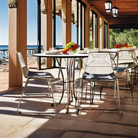Chaises de salle à manger modernes en treillis métallique Golden Bertoia pour appartement et hôtel avec fonction de refroidissement