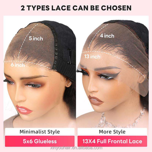 批发印度100% 处女生人发假发扭结卷曲短鲍勃蕾丝假发供应商无胶蕾丝前假发 - Product Image 3