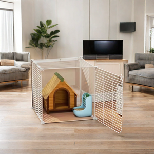 中国工場の耐久性のある屋内DIY大型折りたたみ式ハムスターウサギ猫と犬のフェンス猫用の売れ筋ペットケージ - Product Image 3
