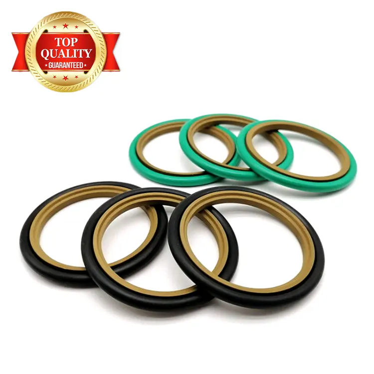 Free Sample NUOANKE China Manufacture Hydraulic Buffer Rod Seal Rubber PTFE HBTS Step Seal GSJ