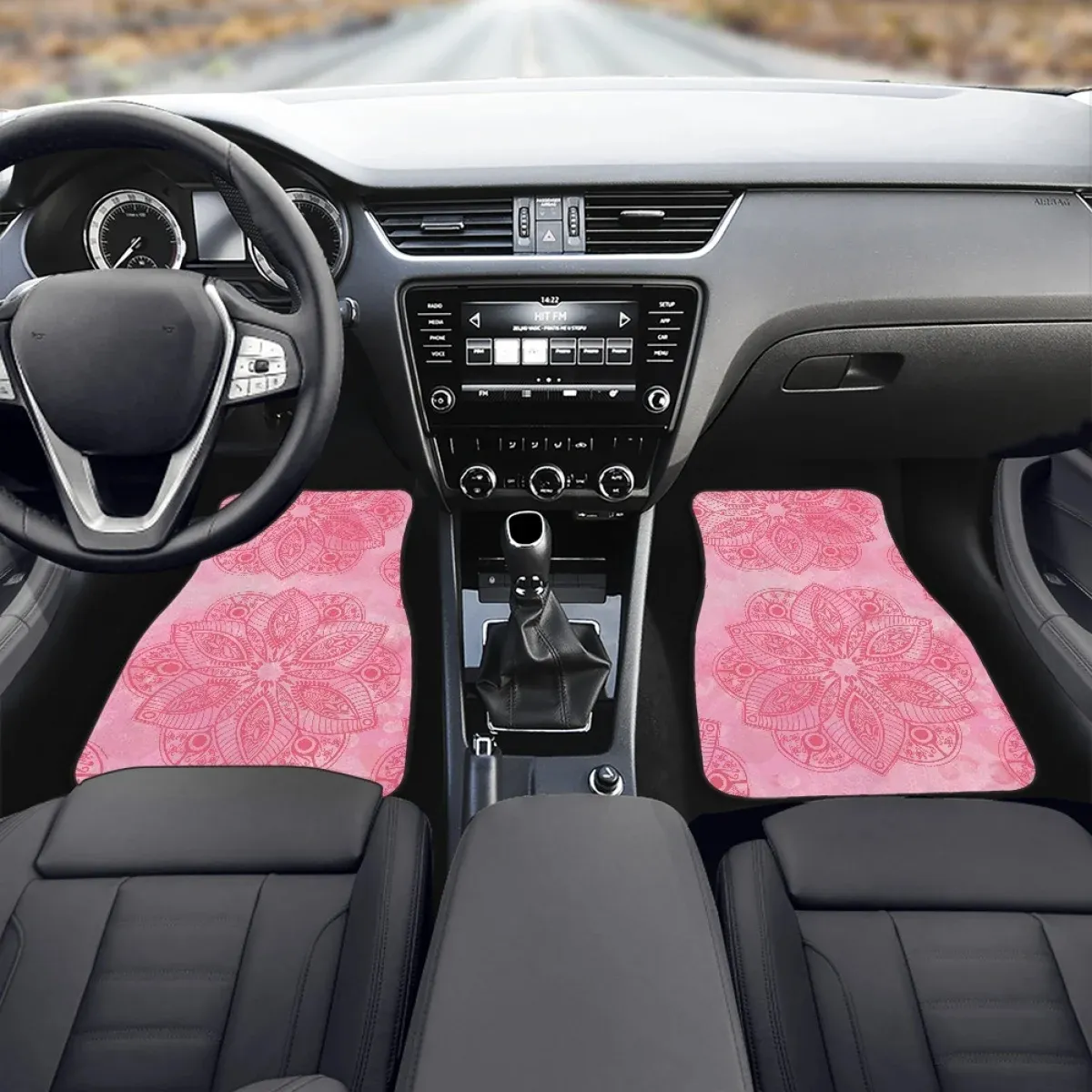 सस्ती थोक कार फर्श मैट गुलाबी मंडप फूल डिजाइन एंटी-स्लिप कार्पेट यूनिवर्सल ऑटो कालीन यूनिसेक्स कार सामान को कवर करता है।