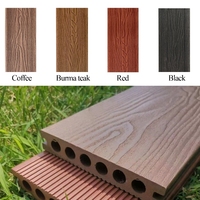 Planche de terrasse en WPC contemporaine pour extérieur, 18 mm, à emboîtement, imperméable, ignifuge, écologique, grain de bois 3D, pour jardin, balcon