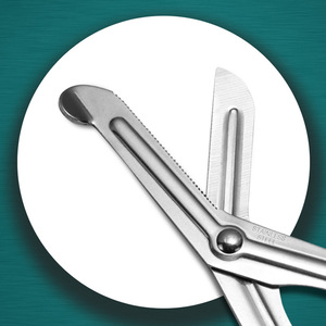 Outdoor Military Grade Scissors Stainless Steel Elbow Shape With Fine Teeth For Survival Rescue And First Aid Use - Product Image 2