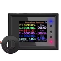 ATORCH AT24C 100A AC50-300V Ampèremètre Testeur de courant continu/faisceau alternatif Détecteur de fréquence Compteur d'énergie numérique 2,4 pouces Wattmètre Indicateur HK