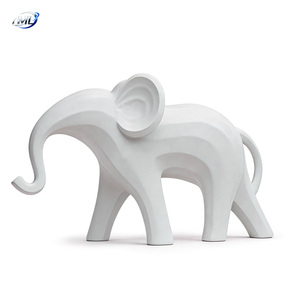 Custom Handmade Fiberglass Elephant Sculpture with Decoupage Technique for Outdoor Art Decor Amusement Park <b>Statue</b> - Product Image 6