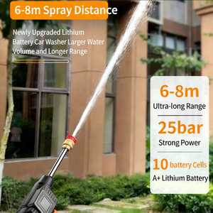 Pistolet de <span class=keywords><strong>nettoyage</strong></span> de voiture à batterie puissant, Laveuse portable au lithium pour la maison et le jardin - Product Image 5