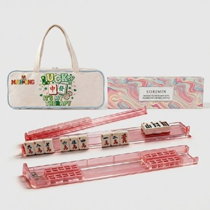 Bolsa de Almacenamiento y Soportes para Fichas de Mahjong, Juego Completo, En Stock, Envío Rápido - Product Image 2