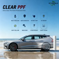 Film de protection de peinture automobile en TPU hydrophile transparent 7,5 mil, auto-réparant, facile à nettoyer, résistant aux UV, anti-jaunissement, anti-éclats de pierre